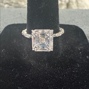 14k White Gold 4.19 CTW Lab Grown Diamond Ring with IGI Report